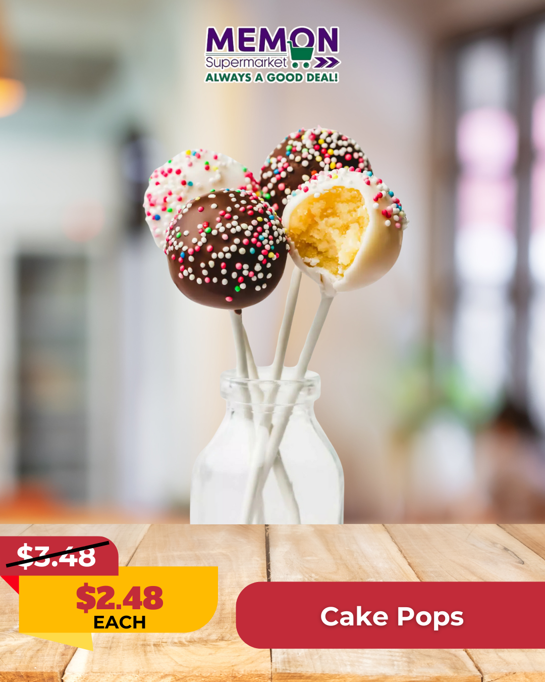 Bite-Sized Joy: Cake Pops Now Only $2.48 Each!