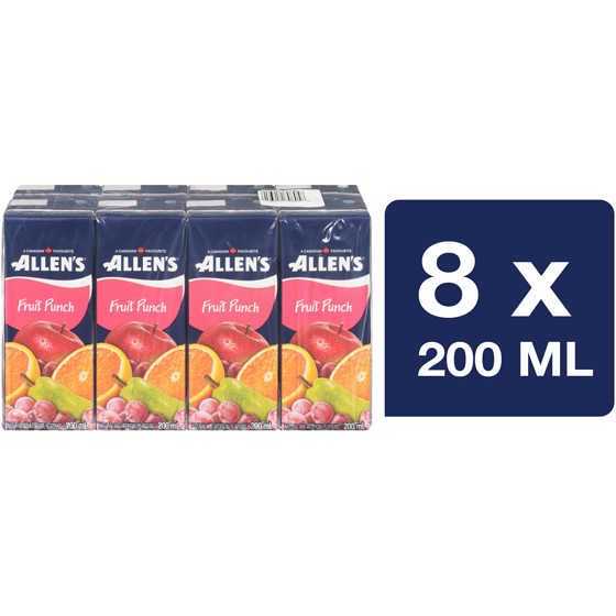 Allens Fruit Punch 8x200ml