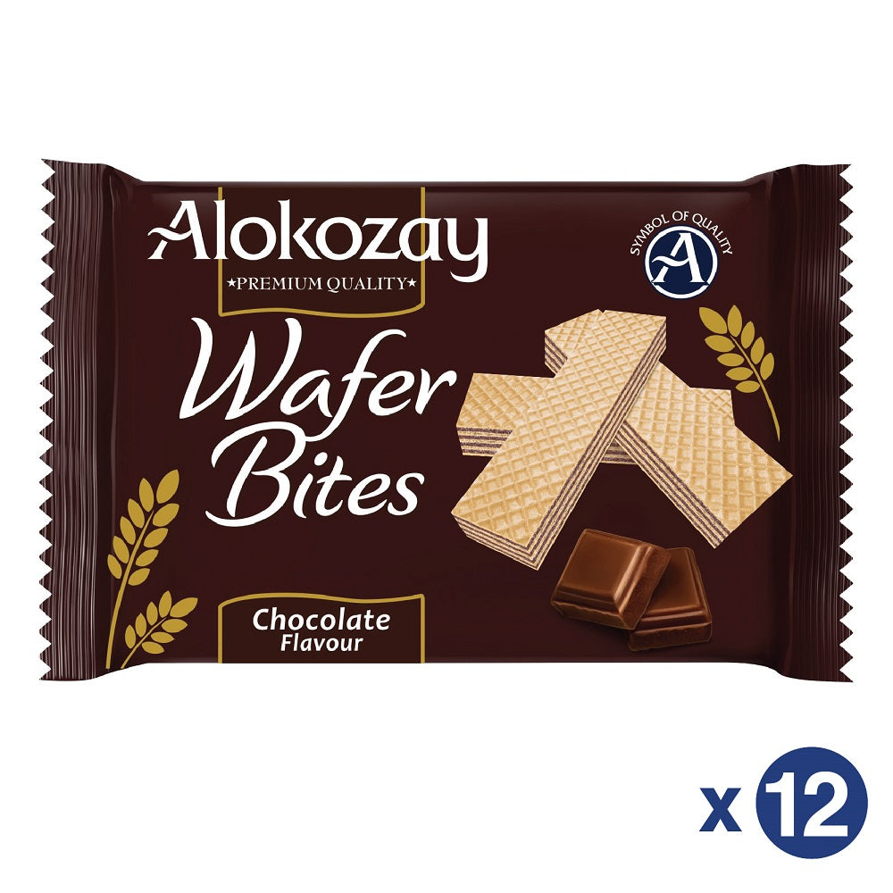 Alokozay Chocolate  Flavour Wafer Bites 12 PK