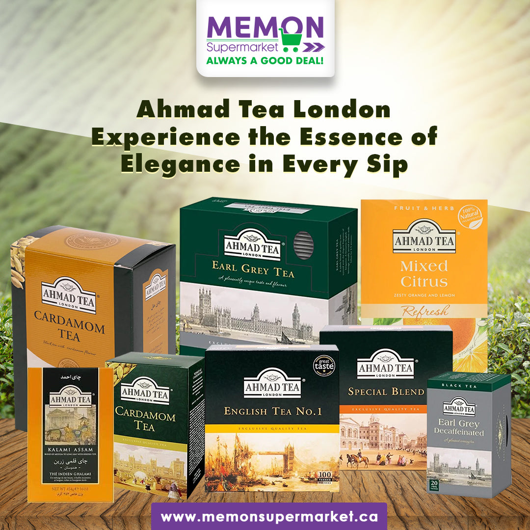 "Discover Premium Tea Blends with Ahmed Tea – Available at Memon!"