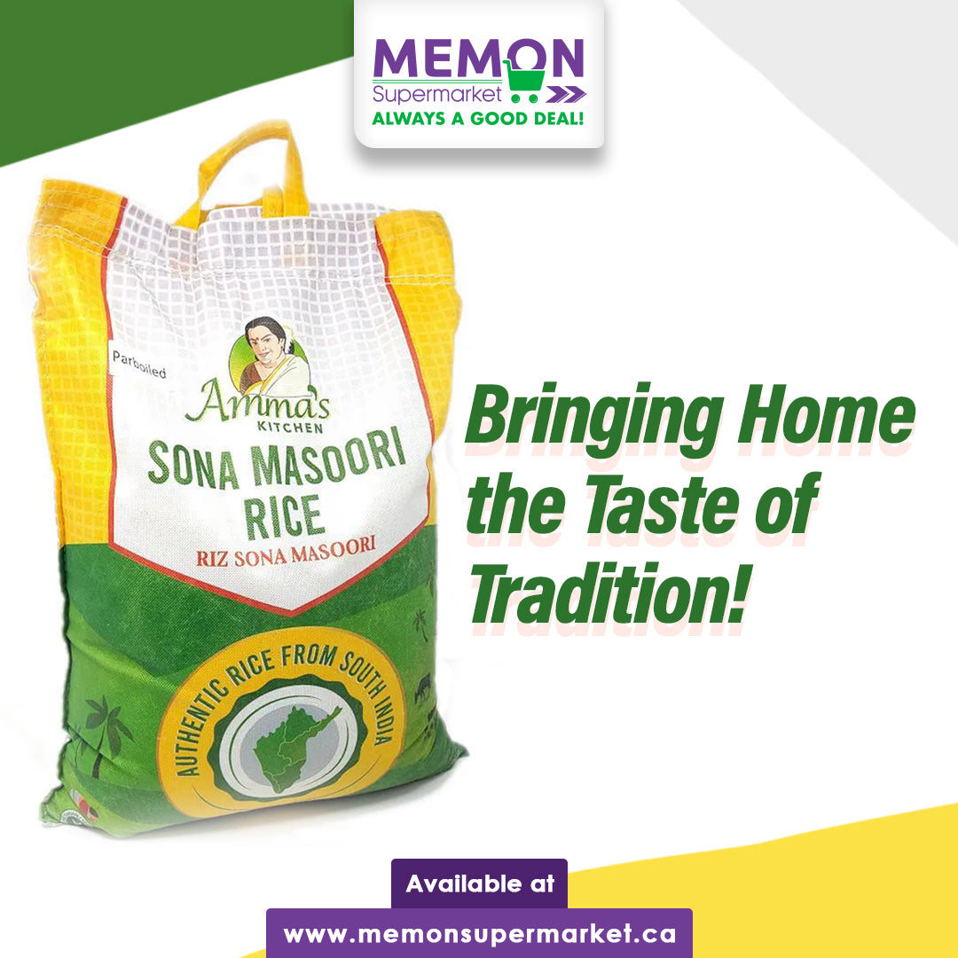 Amma's Kitchen Sona Masoori Rice – A Taste of Authenticity at Memon Supermarket