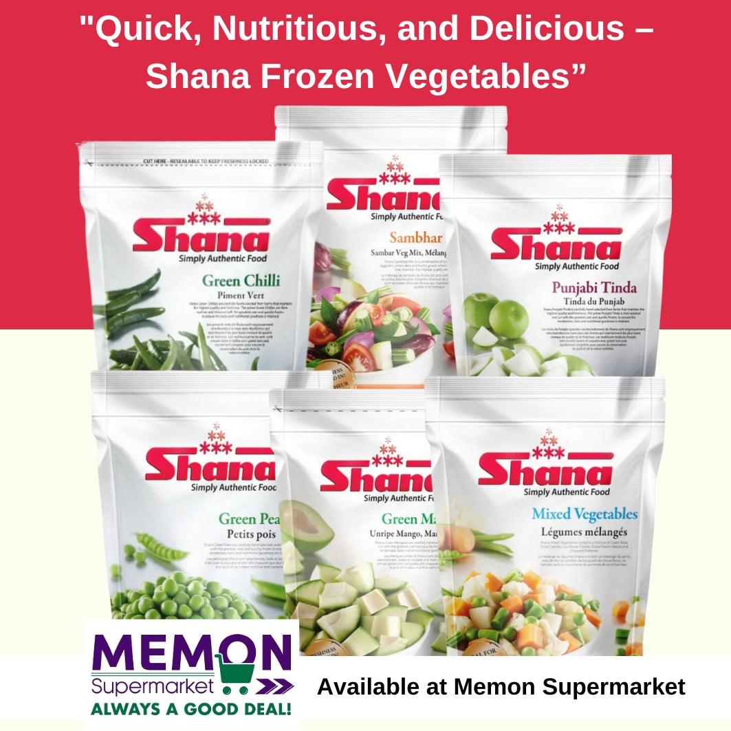 Discover the Convenience and Quality of Shana Frozen Vegetables at Memon Supermarket