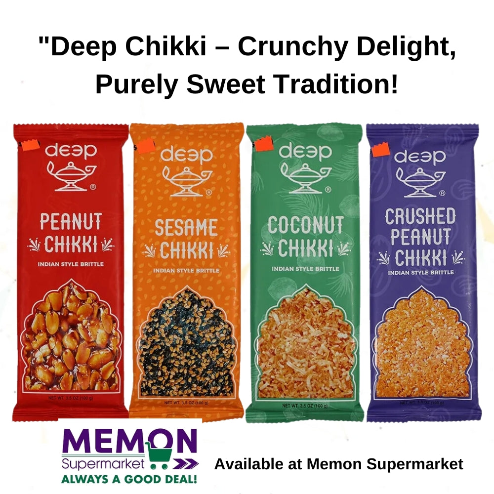 Deep Chikki: A Deliciously Nutty Indian Snack Now Available at Memon Supermarket