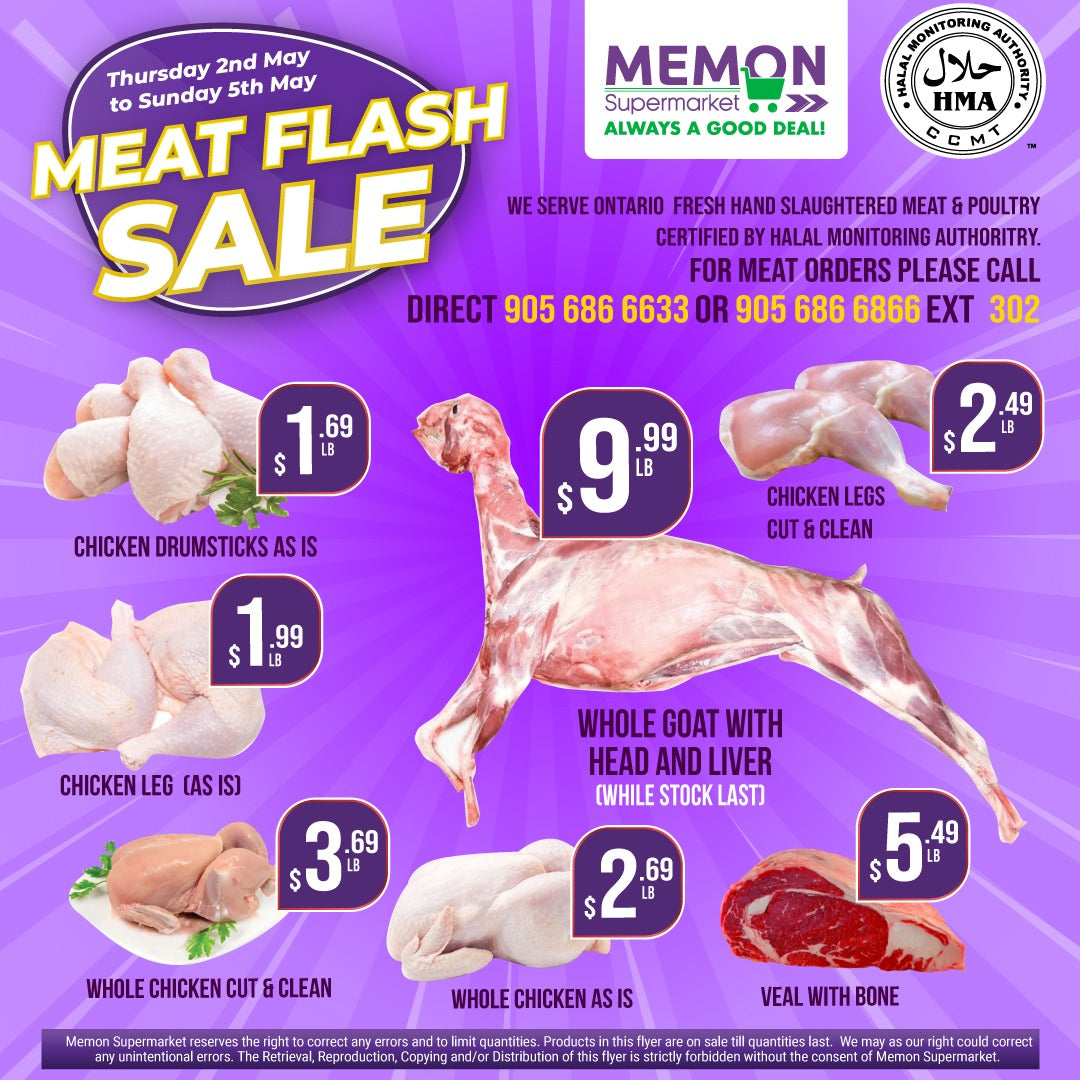 IN STORE MEAT & POULTRY FLYER: THURSDAY, 2nd MAY till SUNDAY, 5th MAY