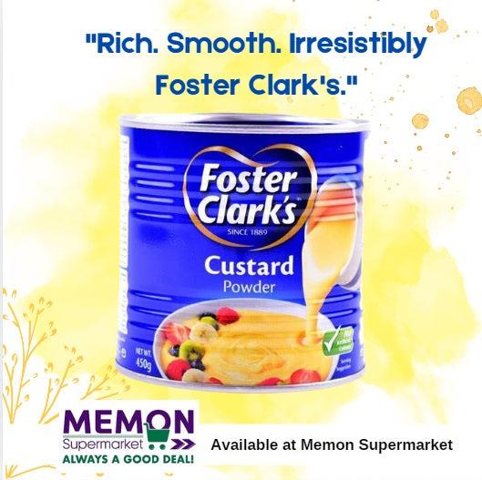 Foster Clark’s Custard Now Available at Memon Supermarket: A Creamy Treat for Every Occasion