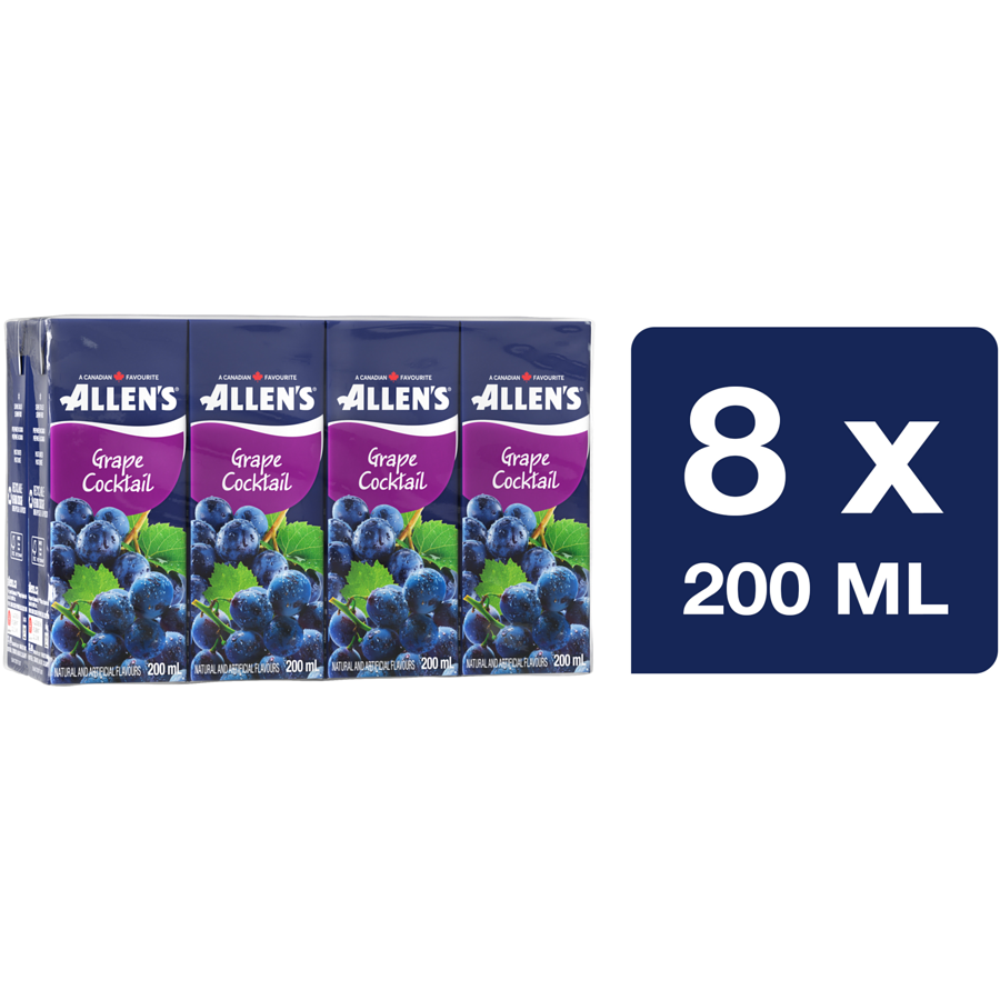 Allens Grape Cocktail 8x200ml