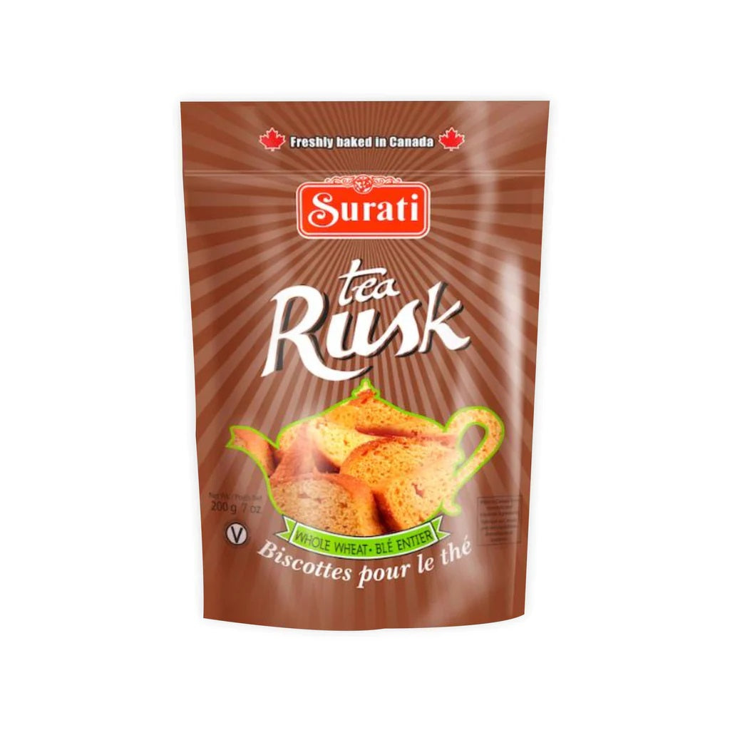 Surati Tea Rusk Whole Wheat 200g