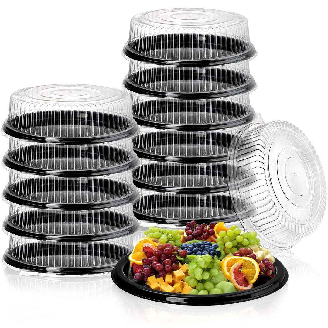 Plastic Food Tray Set(12 Pack)