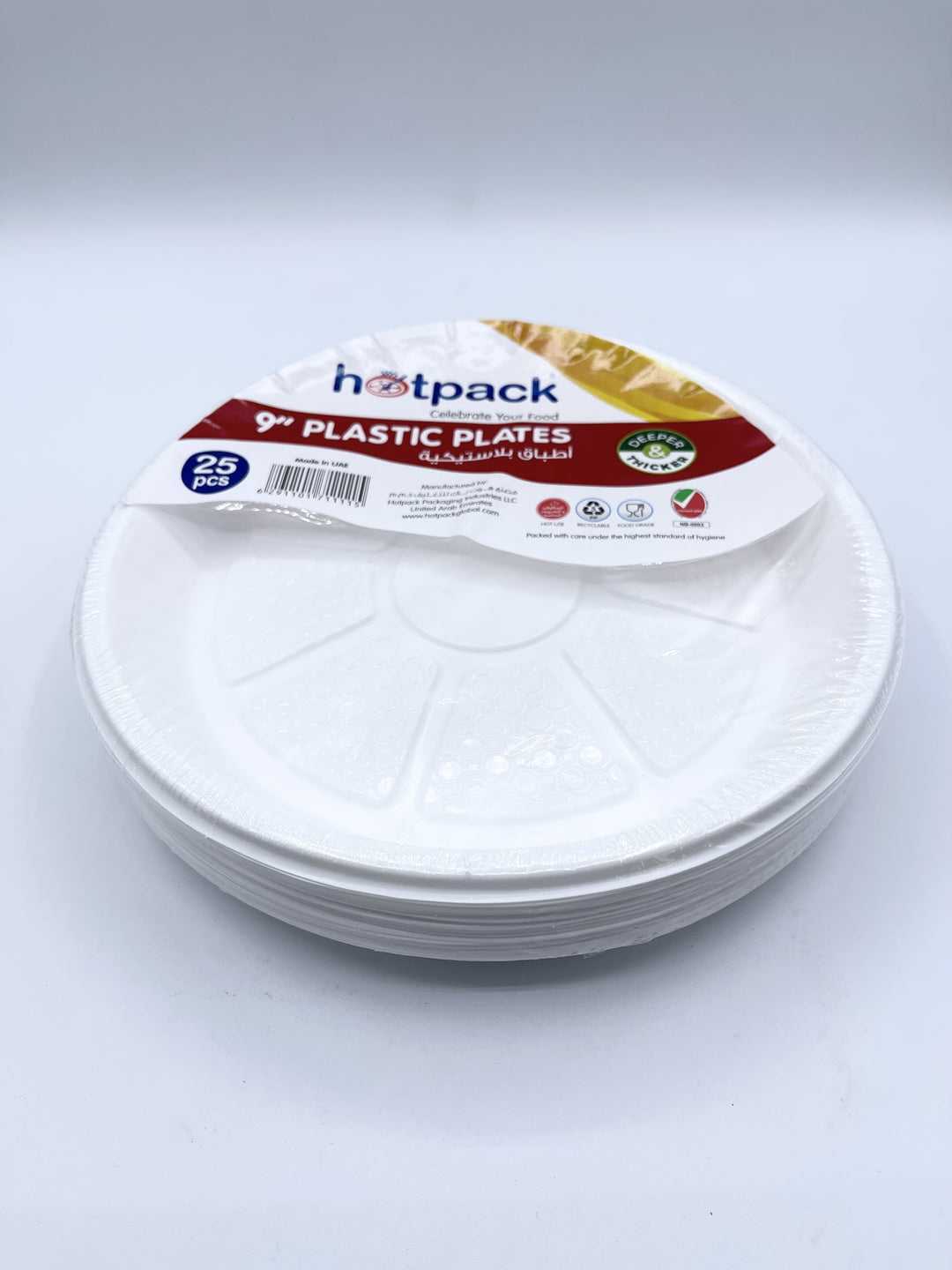 HotPack Plastic Plates 9"