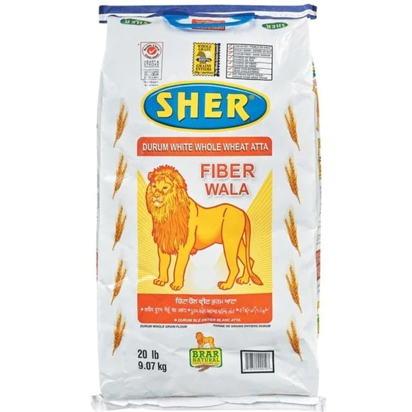 Sher Flour D Wh WW- FIBER 20Lb