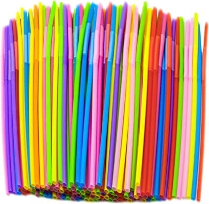 Plastic Straws 100 Pcs