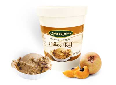 Desi Choice Kulfi Chikoo Tub 1L