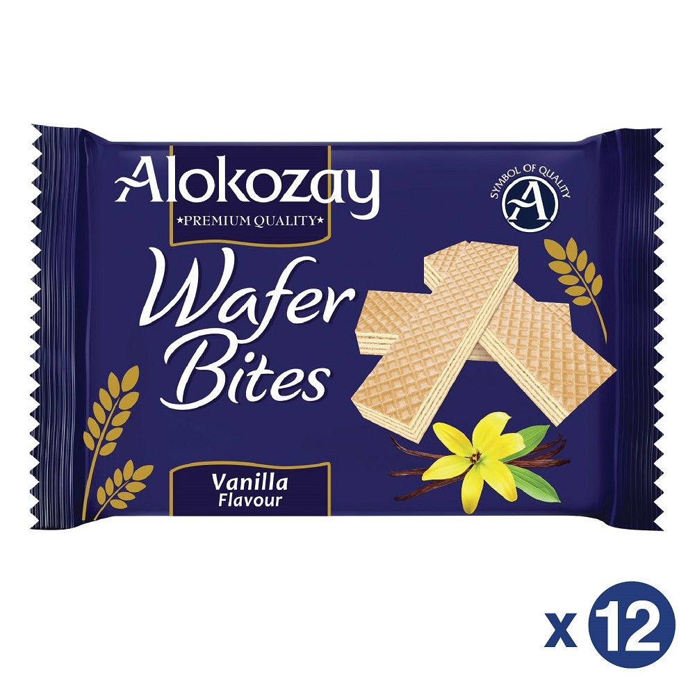 Alokozay Vanila  Flavour Wafer Bites 12 PK