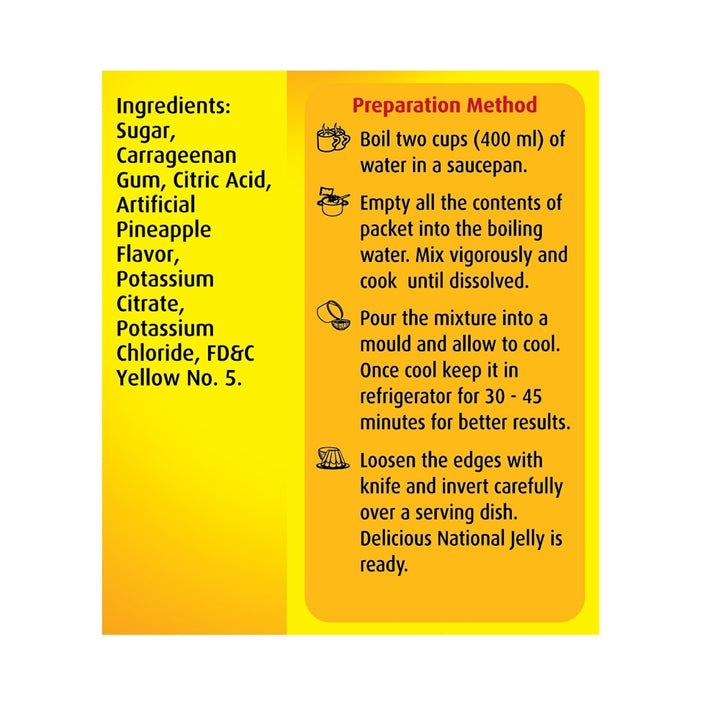 National Foods Crystal Jelly Pineapple 80g