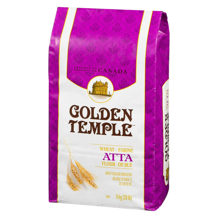 Golden Temple Wheat Atta Purple 20Lb 9Kg)