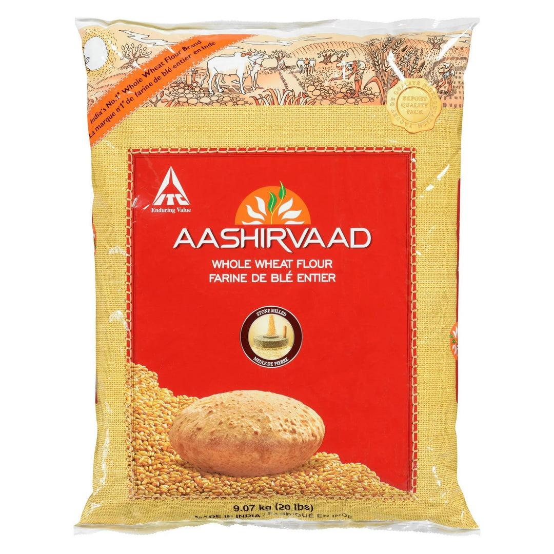Aashirvaad Flour Whole Wheat 20Lb