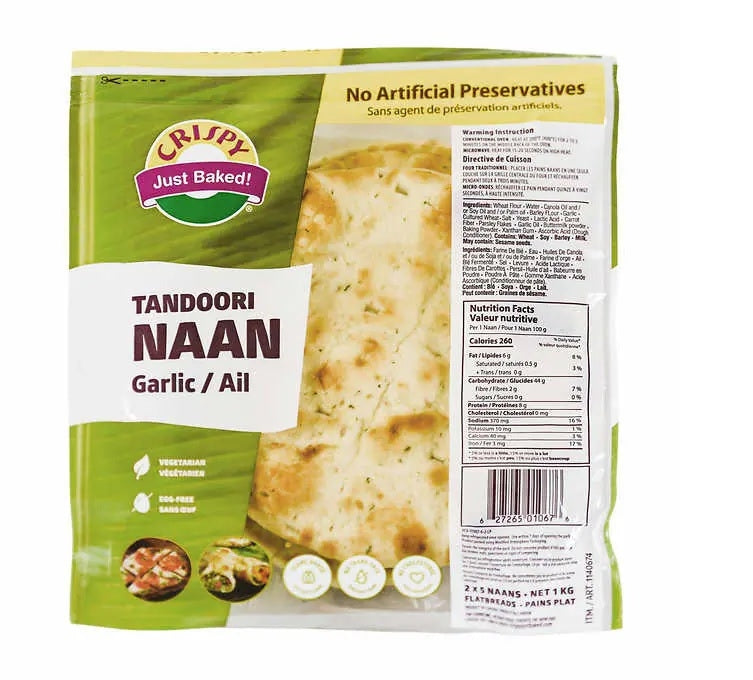 Crispy Naan Garlic
