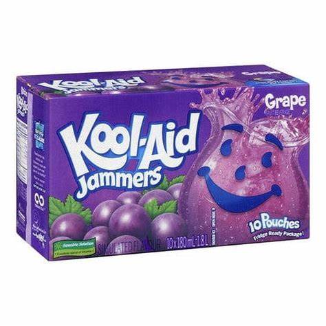 Koolaid Grape Jammers 10 x180ml