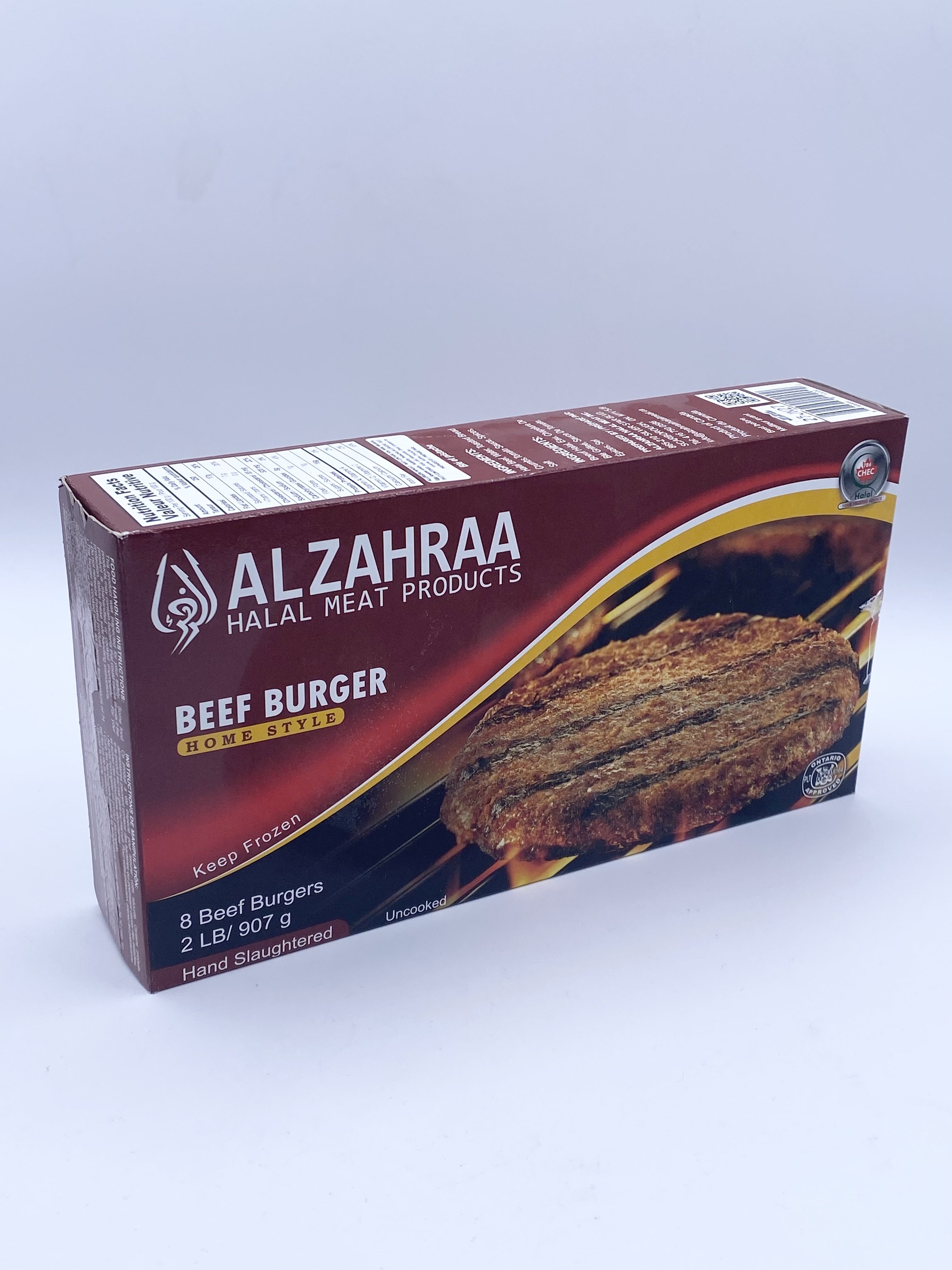 Al Zahra Halal Beef Burger 907g Memon Supermarket