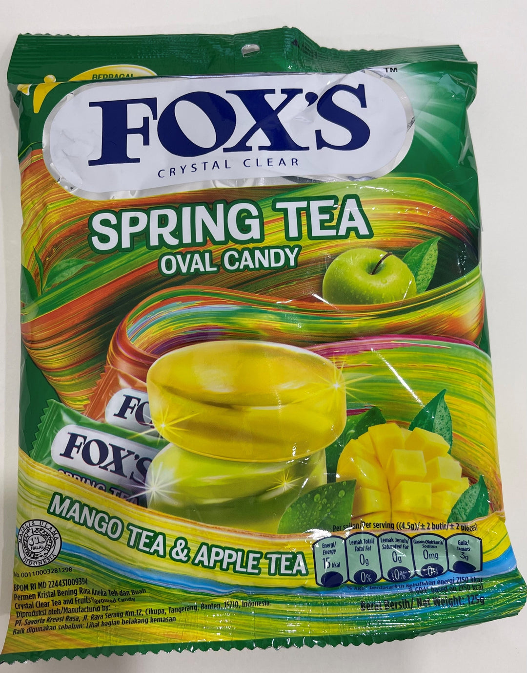 Fox's Fruits Candy - Mango Tea & Apple Tea 125g