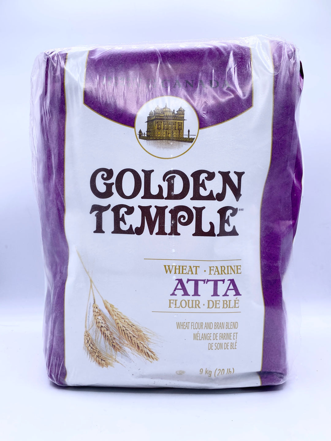 Golden Temple Wheat Atta Purple 20Lb 9Kg)